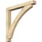 Ekena Millwork Thorton Block Rough Sawn Bracket w/ Offset Brace, Douglas Fir, 6"W x 46"D x 46"H BKT0604X46X46THR05RDF - alternate 1